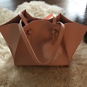 Blush pink tote
